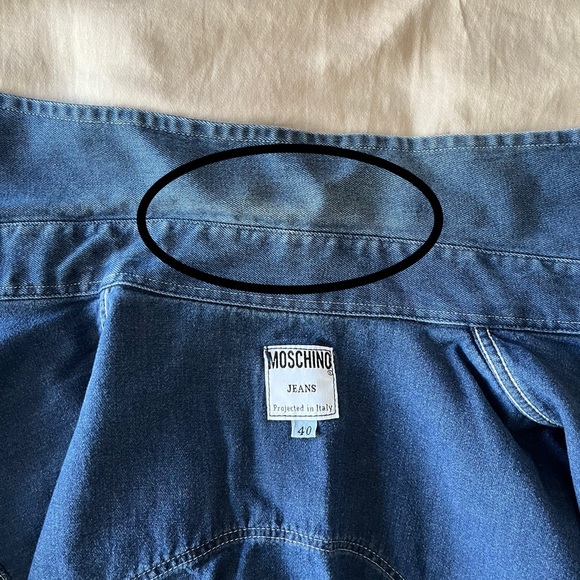 MOSCHINO Denim Shirt (gently used) - Picture 5 of 11
